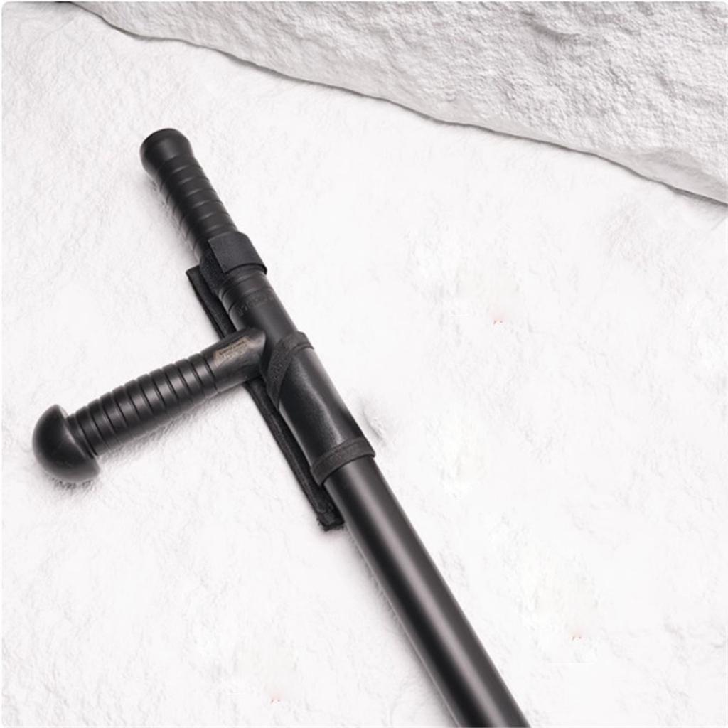 Т-образный набор костылей Костыль для боевых искусств Стальной костыль Телескопический набор костылей Универсальная Т-образная трость Набор Т-образных тростей Можно носить с ремнем