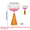 Gradient Champagne Glass Cup Irregular Wine Glass Water Sensing Cup