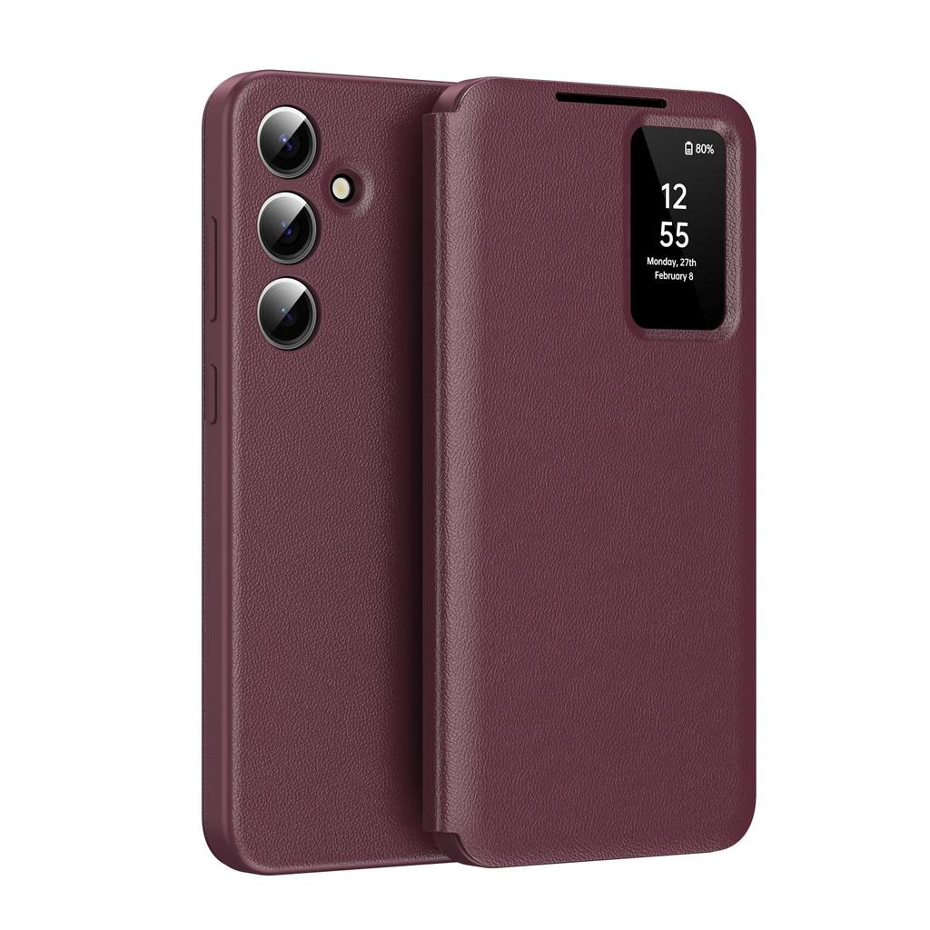 Умный чехол-книжка S View для Samsung GALAXY S24 Ultra с кошельком