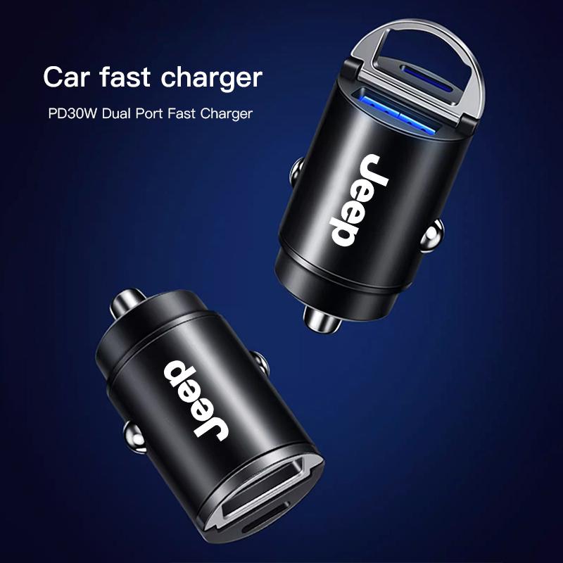 Jeep Car Mini Stealth Charger USB Type-C Fast Charging Adapter Accessories For Jeep Renegade Compass Grand Cherokee Wrangler AKO1