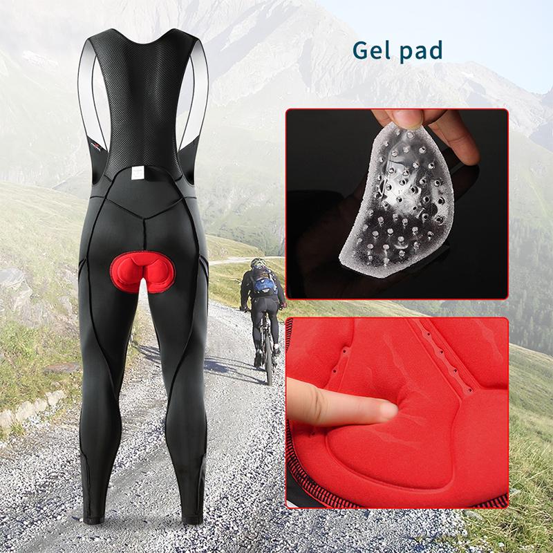 Комплекты для велоспорта WOSAWE, мужская велосипедная куртка, штаны-нагрудники, эластичная гелевая подкладка
