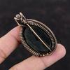 Черный турмалин грубый кулон медная проволока обернутая подвеска красивые медные украшения ручной работы проволочная обертка ювелирные изделия подарок для него драгоценный камень кулон