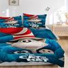 Cat Hat Print 3Pcs Bedding Set,Duvet Cover with 2 Bedro,Pillowcase Home Birthday Gift