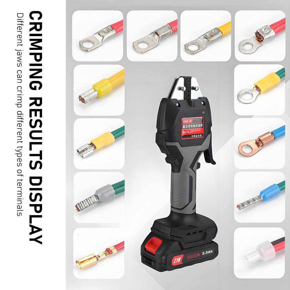 Электрические гидравлические клещи Вертикальные аккумуляторные клещи холодной прессовки Литиевые клещи для обжима проводов Инструмент для обжима проволочных наконечников