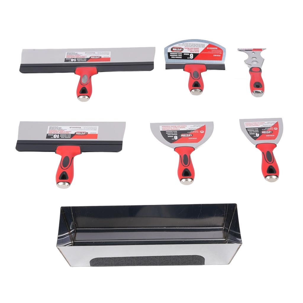 Drywall Finishing Hand Tool Kit 12in Stainless Steel Multifunction Painting Supplies Repair Paint