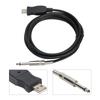 Гитарный USB-кабель длиной 3 метра, совместимый с компьютерным инструментальным кабелем для подключения к электросети