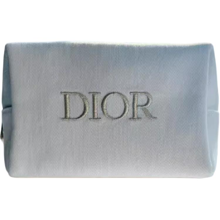 Dior Простая Современная Классическая Печать Джинсовая Сумка для Хранения Косметичка Мужские Сумки Белый 693699
