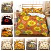 Постельное белье из трех предметов Подсолнух Цветок Маленький Свежий Комплект из двух предметов с 3D цифровой печатью