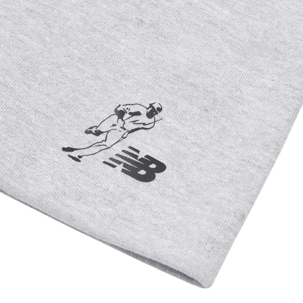 Шорты New Balance Shohei Otani Junior Graphic French Terry Shorts Always on Logo Boys AGT 120 (LAKB0353) (Эш Хизер)