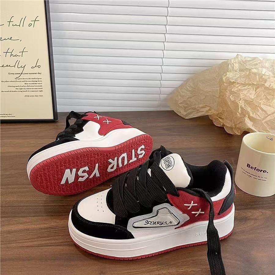 Гонконгский стиль, нишевый дизайн, чувство, звездные кеды, инс супер огонь, толстая подошва, универсальные, спортивные, повседневные, нравственное воспитание, дети