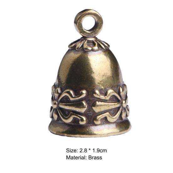 Multifunctional Bell Pendant Craft Bell Crisp Sound Brass DIY Sign for Home