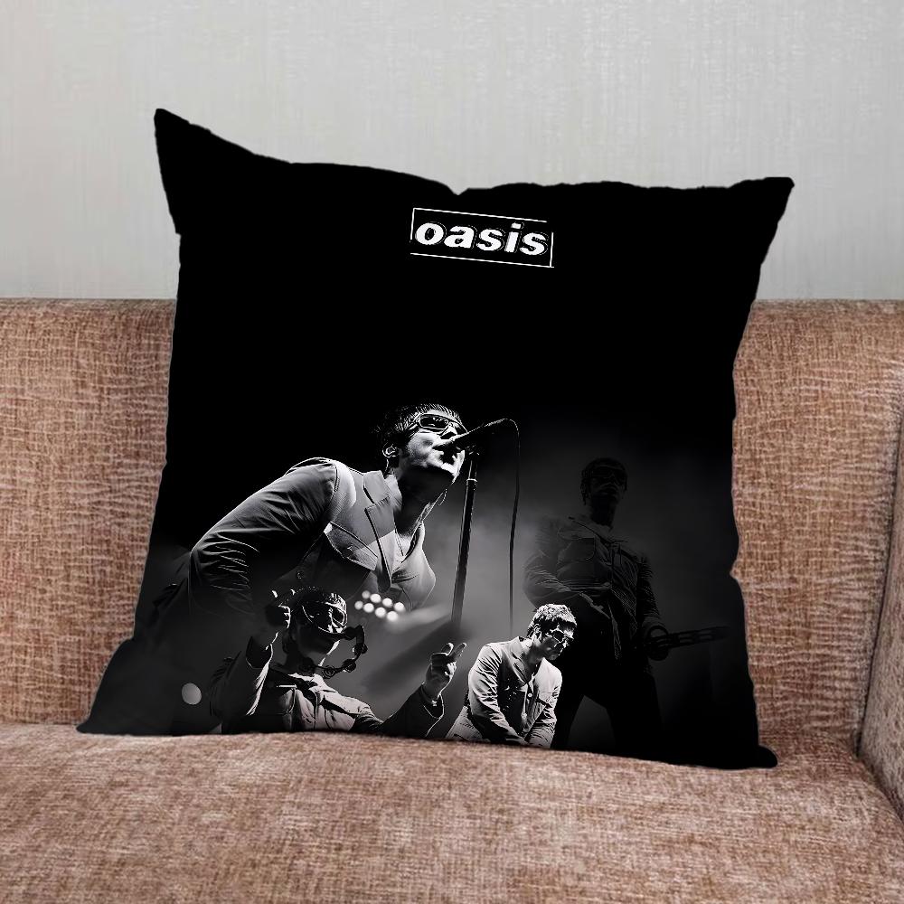 Подушка с принтом группы Music O-Oasis Наволочка для Дома Спальни Машины Офиса Декора Гостиной Подушка на Диван Подходящая
