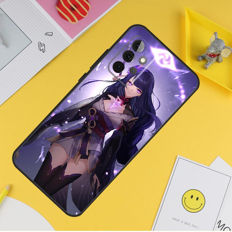 Genshin Impact Raiden Shogun For Samsung Galaxy A14 A34 A54 A12 A32 A52 A51 A71 A53 A33 A13 A15 A25 A35 A55 Phone Case