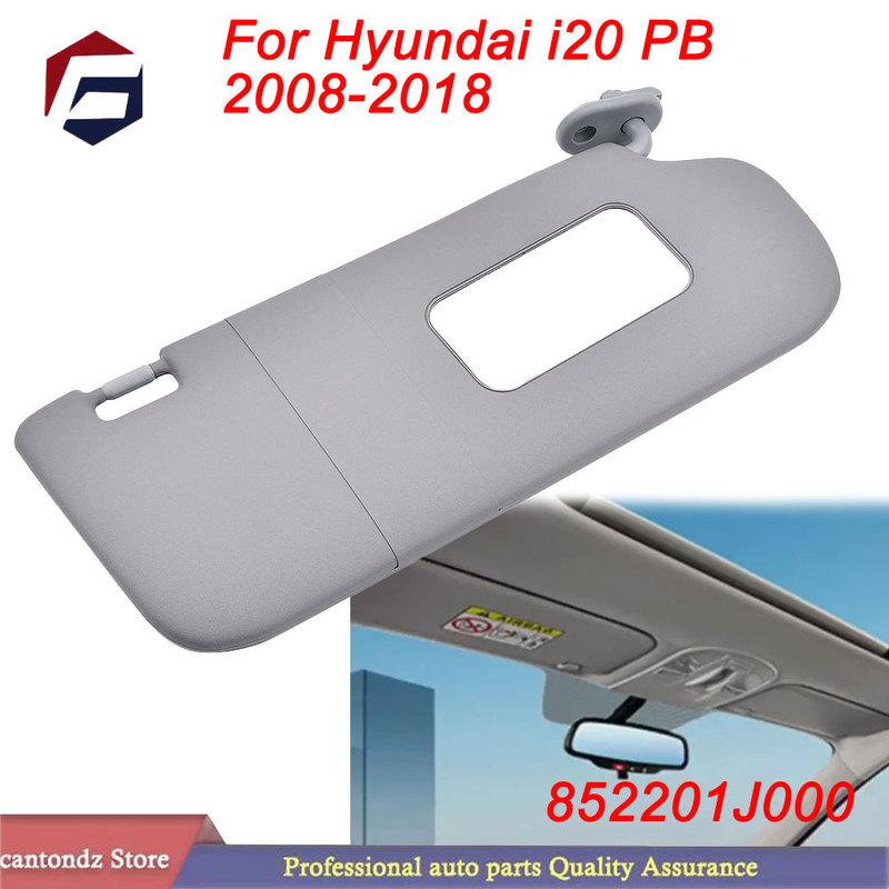 With Make Up Mirror Front Left Right Sun Visor For Hyundai I20 PB 2008-2018 852201J000 852101J000 Interior Sun Shield