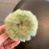 Girls Mink Fur Ponytail Holder Elastic Plush Hair Ring Faux Rabbit Fur Scrunchies Hair Rope Elastic