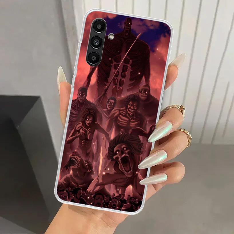 Чехол для телефона Attack Anime для Samsung Galaxy A16 A26 A36 A56 A15 A25 A35 A55 A14 A24 A34 A54 A13 A23 A33 A53 A05S A04S A03S A15 A2