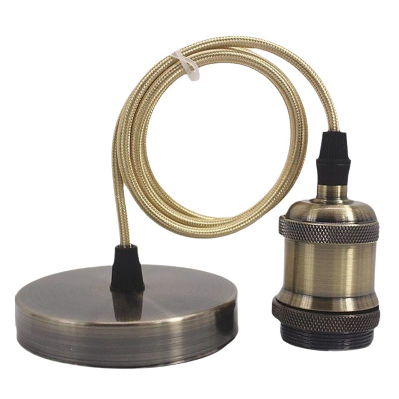 1 шт. Винты для люстры Керамическое основание с потолочным основанием Арматура E27 Винтажный Античная медь Патрон для лампы