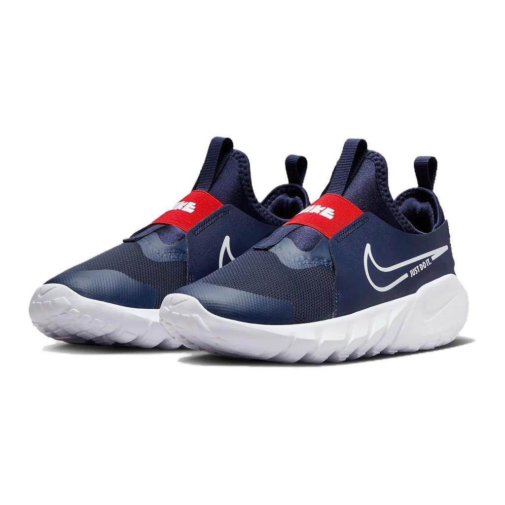 Nike Flex Runner 2 GS Midnight Navy Picante Red Kids Sneakers Blue White DJ6038-403