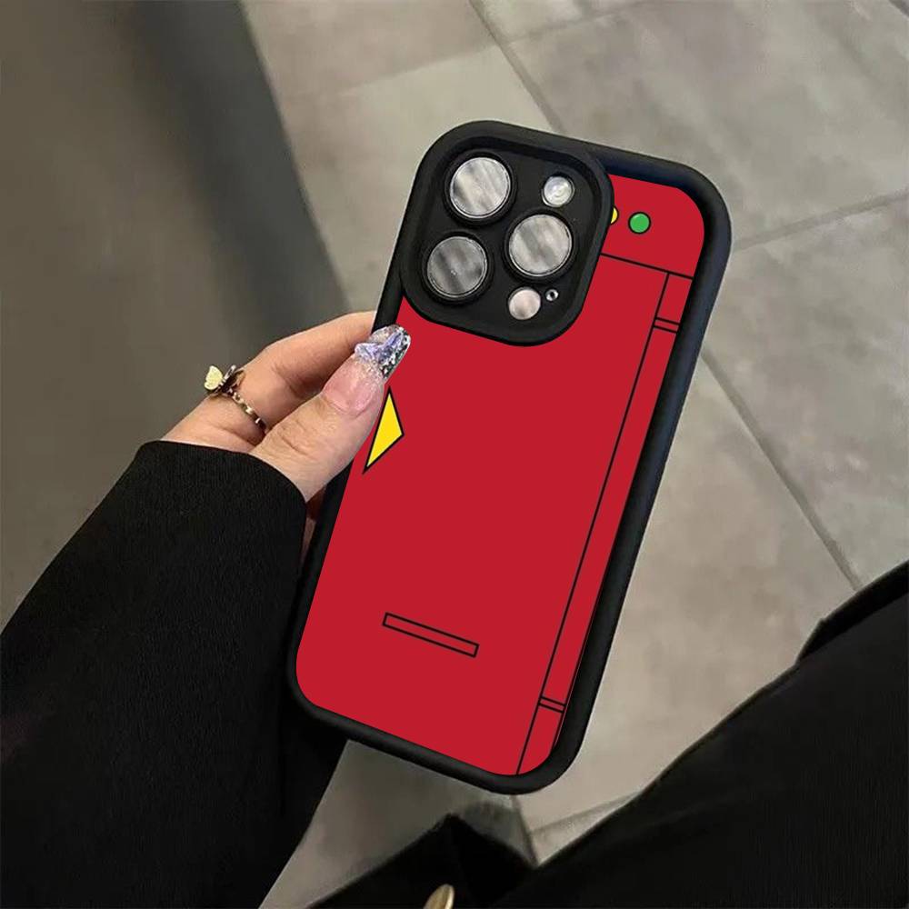 Pokedex Alt For iPhone 17 16 15 14 13 12 11 Pro Max Plus Black Full Coverage Soft Funda Silicone Cover