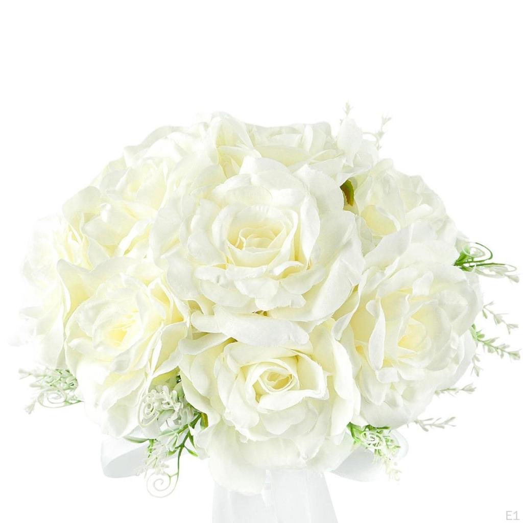 Свадебный букет, искусственный букет роз, свадебный букет невесты и подружки невесты для