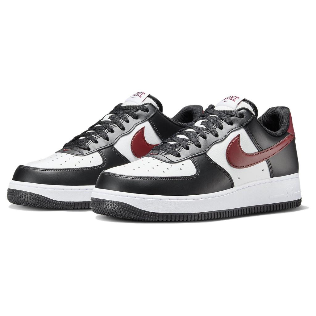 Nike Air Force 1 GS Black Dark Team Red Kids Sneakers Summit-White White FZ4351-001