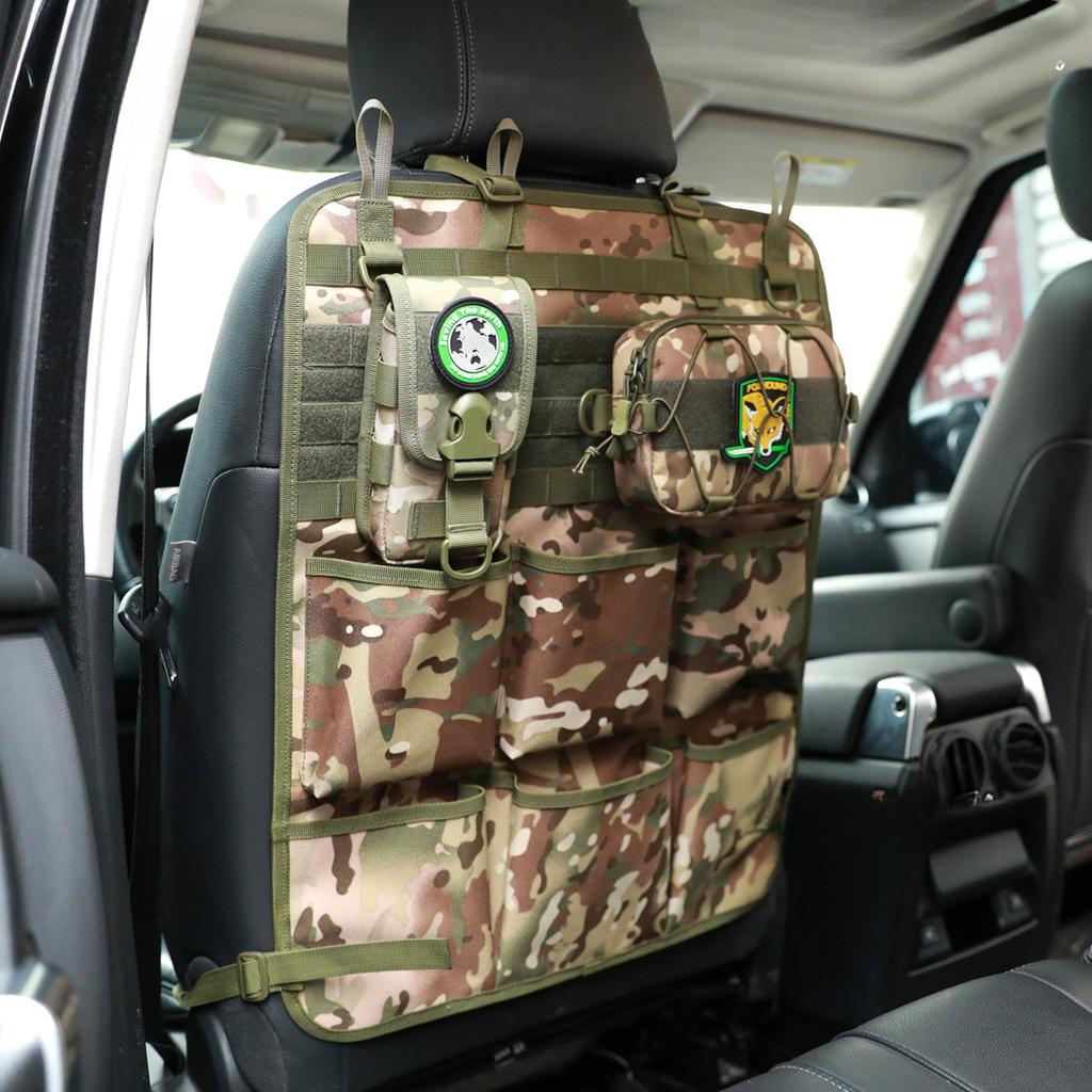 Outdoor multi-purpose hanging bag, car seat back storage bag, tactical car hanging bag, camping hanging storage bag