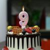 Детская свеча на день рождения 0-9 лет Розовый жемчуг Оригинальные свечи Беспламенные свечи на день рождения для праздничных тортов