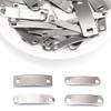 10pcs/lot Stainless Steel Rectangle Charms Connectors For Jewelry Making Blank Bar Stamping Tags Engraved DIY Bracelet Necklace