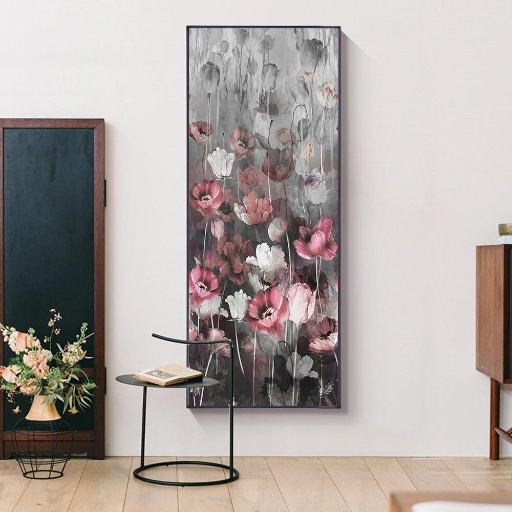 Большой размер настенная живопись цветок мака картина маслом на холсте абстрактный куадрос HD печать плакаты гостиная домашний декор без рамки