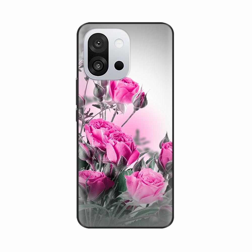 For OnePlus 13T Case Phone Case Soft Silicone Bumper Cover For OnePlus 13T Cases for One plus 13 T Flowers Fundas Capa