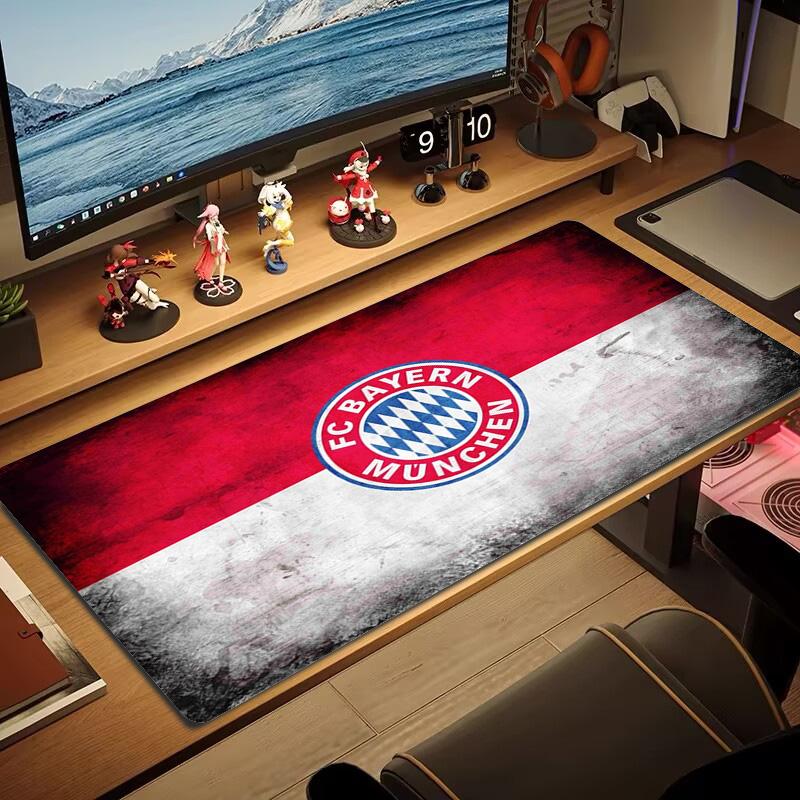 Коврик для мыши FC Bayern Munich Цветной Большой Игровой Коврик для стола Нескользящий Коврик для ноутбука Планшета Большой Коврик для мыши XXL Коврик для Mini PC Игровой коврик с заблокированным краем