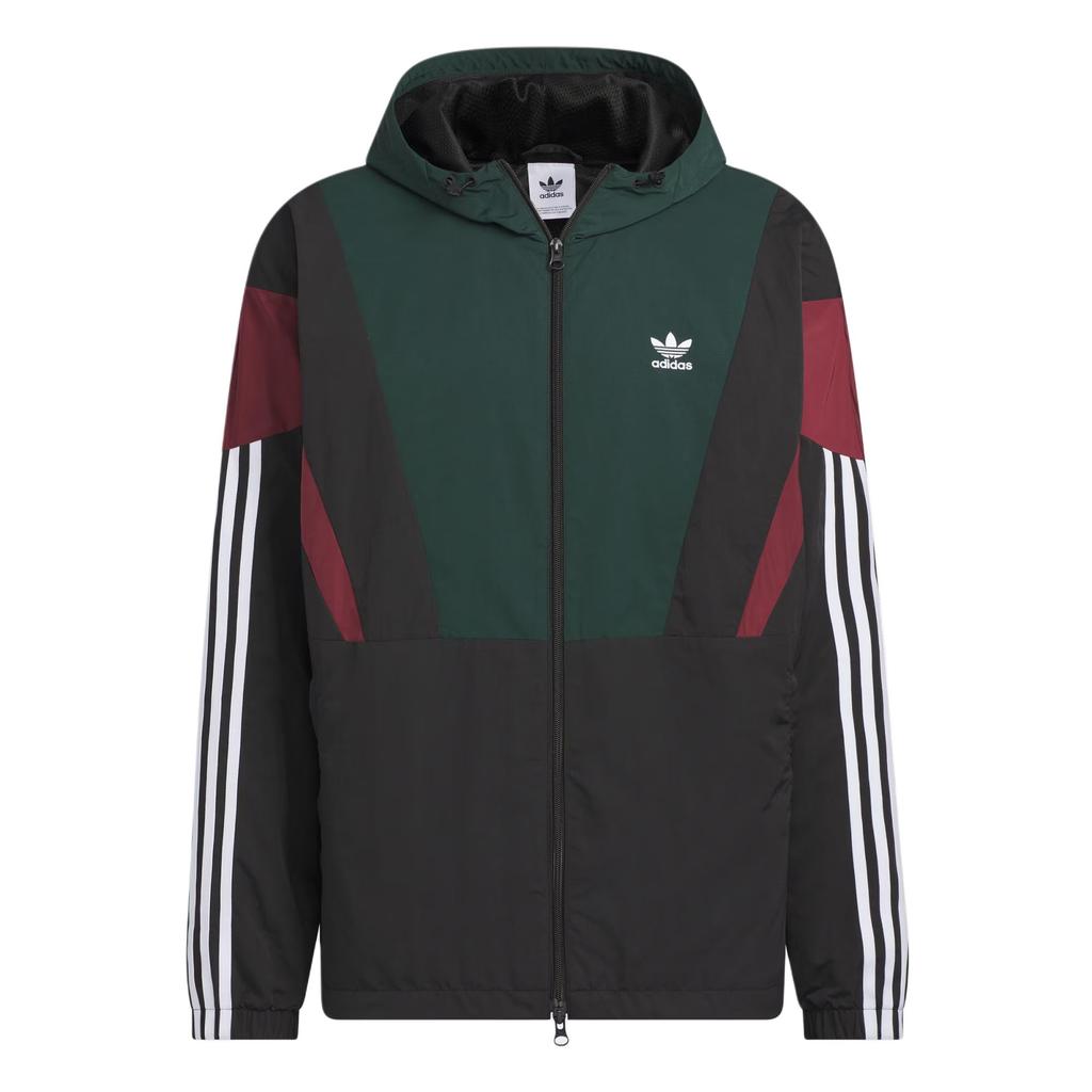 adidas Оригинальная ветровка BLOCK Мужская Темно-зеленый/Черный KC3125