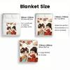 Little Couple thin Flannel Blanket for Bedrooms,Living Rooms,Sofas Blankets,Lunch Breaks,Picnics,blankets fluffy blanket