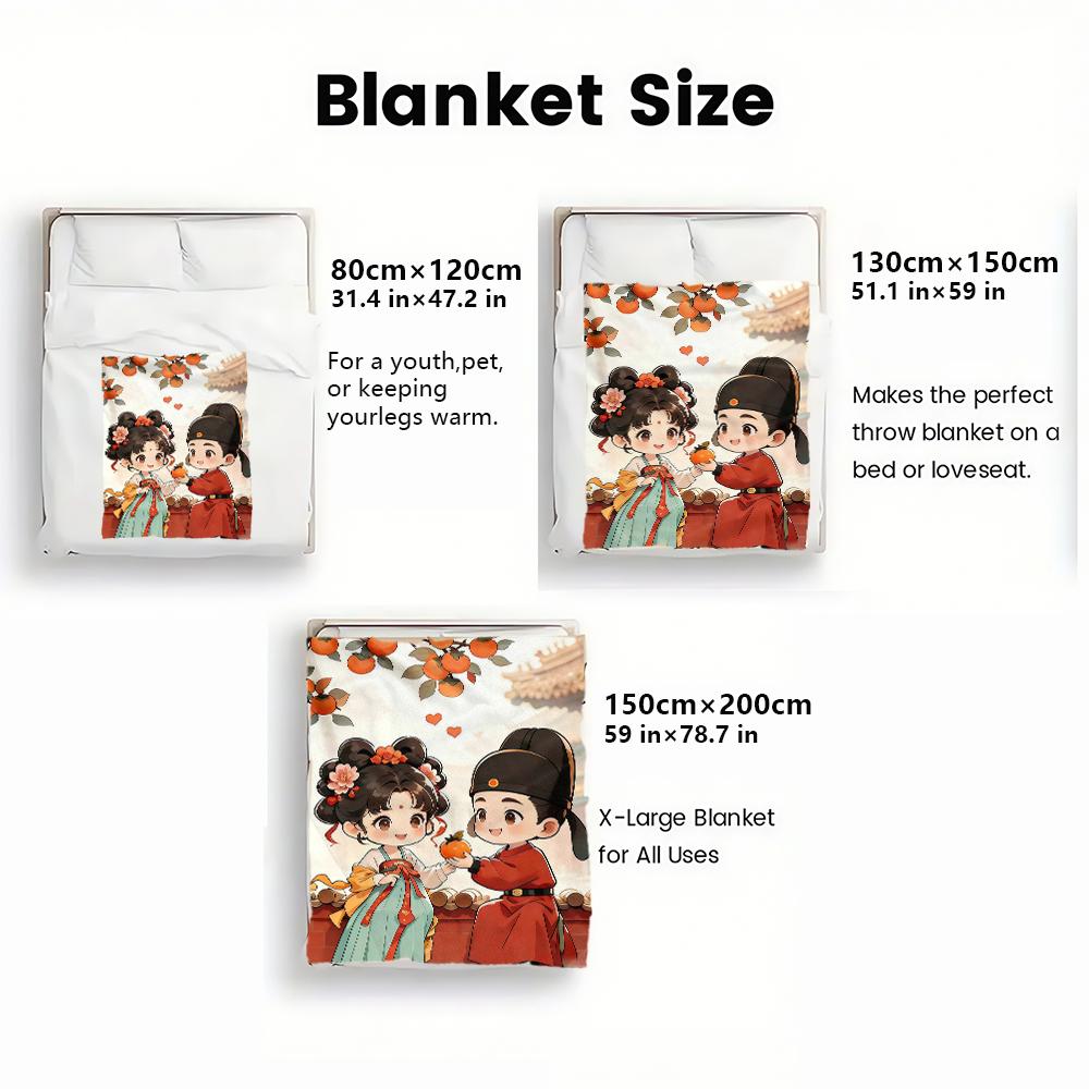 Little Couple thin Flannel Blanket for Bedrooms,Living Rooms,Sofas Blankets,Lunch Breaks,Picnics,blankets fluffy blanket