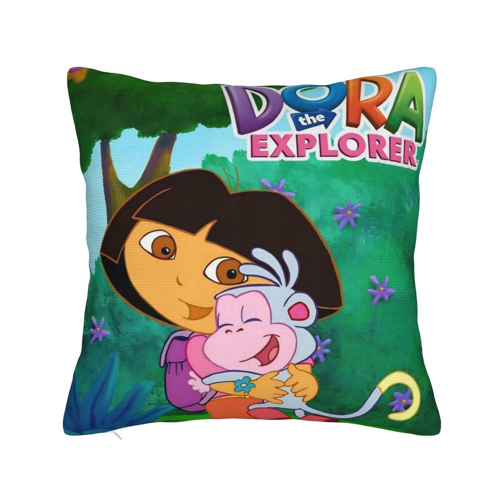 D-Doras The Explorers Pillowcases Merchandise Printed Cushion Cover Decorations Throw Pillow Case Cover Home Multiple Sizes