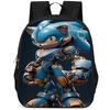Рюкзак Sonic из ткани Оксфорд большой вместимости 15 дюймов для детей