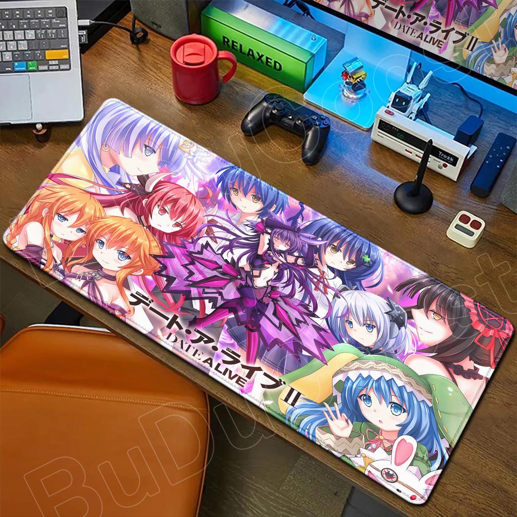 HD Милая Девушка Большой Коврик для Мыши Аниме Date A Live Коврик для Мыши Ноутбук Игровые Аксессуары Клавиатура Рабочий Стол Токисаки Куруми Тока Ятогами