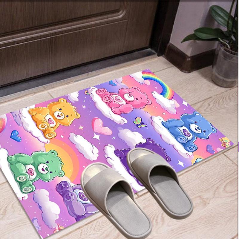 Care Bears Pattern Rug, Indoor/Outdoor Mat, for Picnic, Gameroom, Bedroom, Office, Living Room, Home Decor Carpet, Birthday Gift