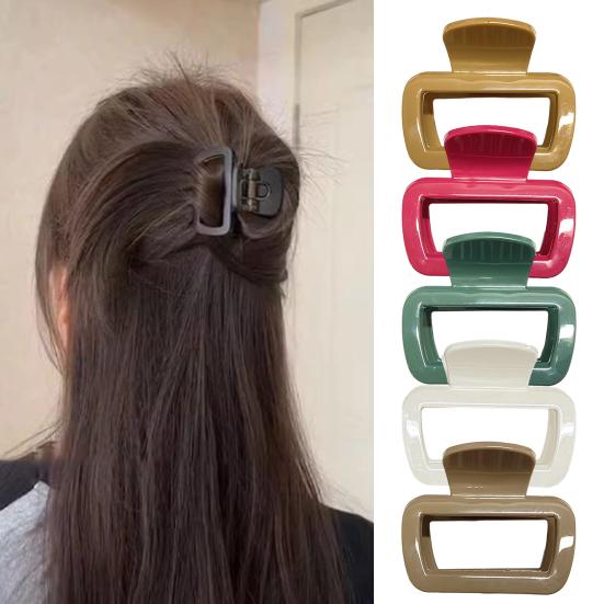 Женская заколка для волос, нержавеющая, с пружиной, легкая, нескользящая, заколка-коготь, для задней части головы, для душа, для укладки волос, аксессуары для волос
