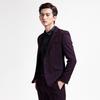 Menseye Menseye Purple-Red Slim-Fit Suit