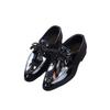 Kids Fashion Lace Up Versatile Pointed Toe Suit Shoes for Party Wedding Shows Spring 2024 Britain New Children Leather Shoes PU