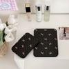 Pu Leather Fold Makeup Mirror Pink Bow Pocket Make-up Mirror Beauty Desktop Stand Mirror  Dormitory