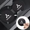 Подставка под стакан с логотипом автомобиля Нескользящий коврик для Ralliart Lancer 9 EX Colt Outlander 3 ASX Pajero L200 Galant Space Star