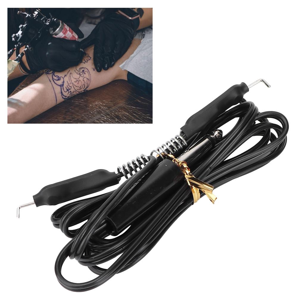 Силиконовый пружинный тату-клип-корд Портативная тату-машинка Соединительный шнур Аксессуары Черный