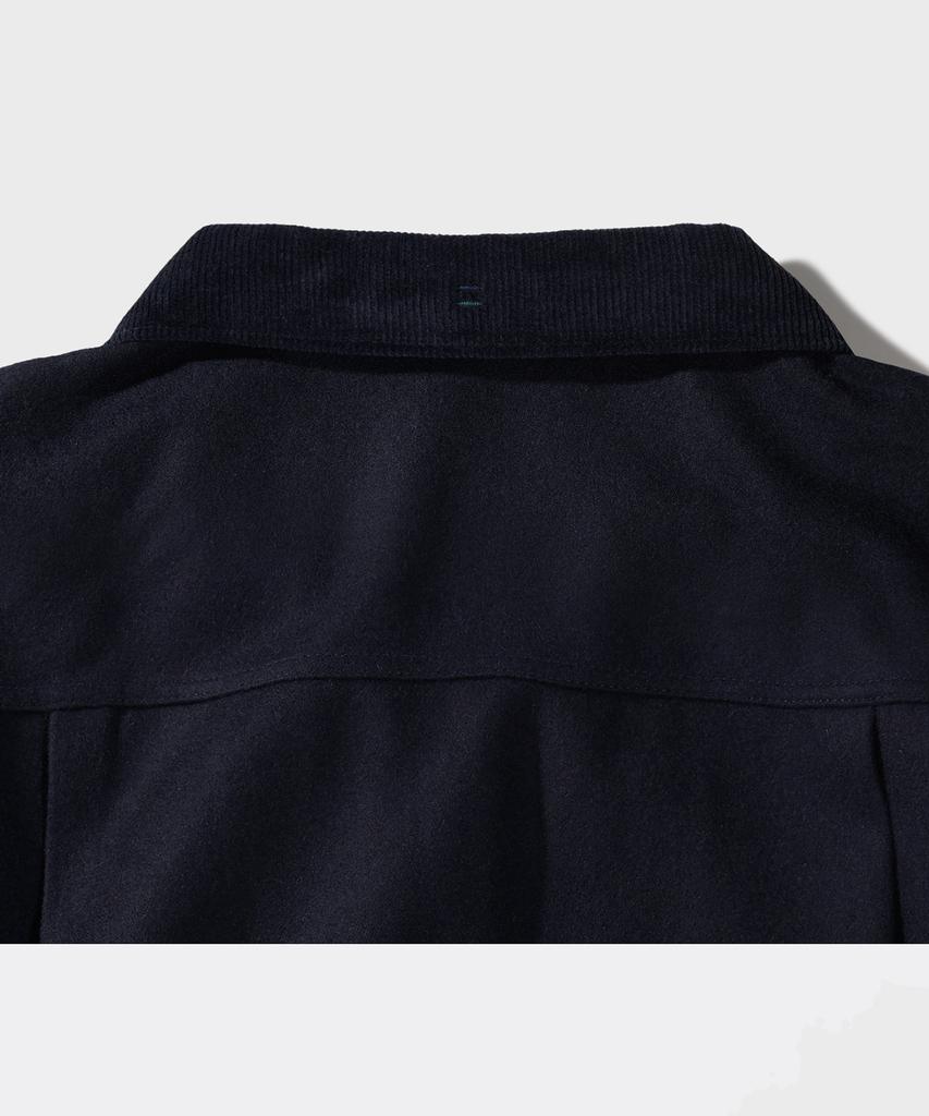 Ffeff Studio Wool Half Zip-Up Jacket (Navy)