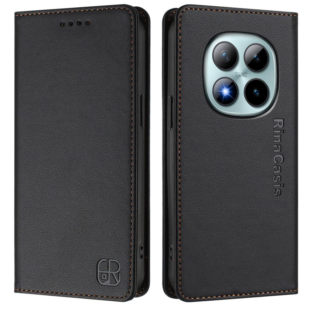 Для Xiaomi Redmi Note 15 Pro+ 5G Кожаный чехол RINACASIS RC01 Чехол для телефона с RFID-блокировкой Кошелек-подставка