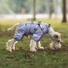 Dog Raincoat with Harness for Small Medium Dogs Adjustable Dog Rain Jacket Waterproof Puppy 4 Legs Raincoat with Reflective Strip