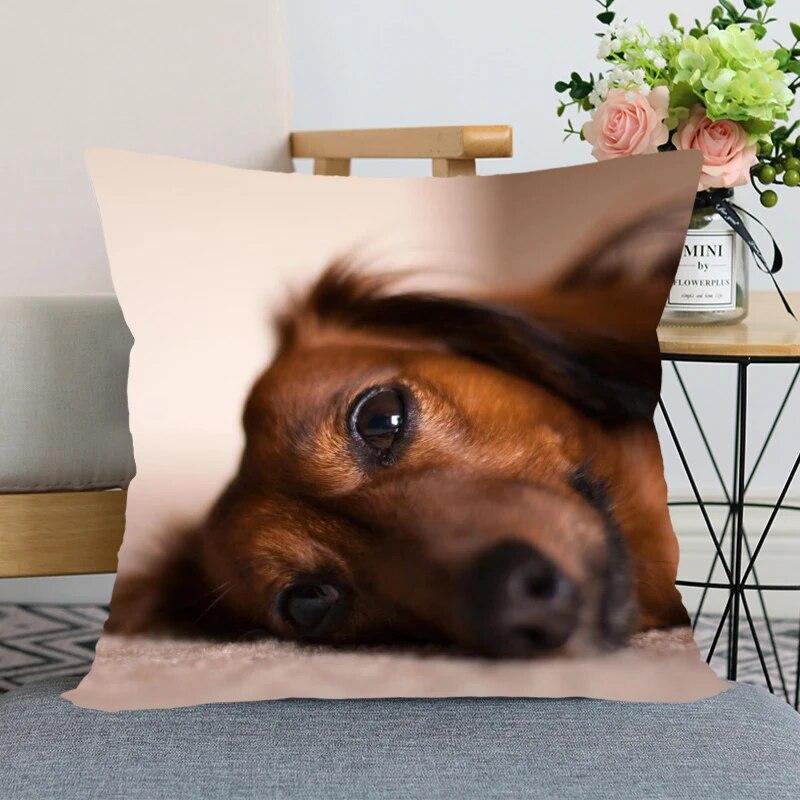 Такса животное Лидер продаж наволочка новогоднее украшение свадьба