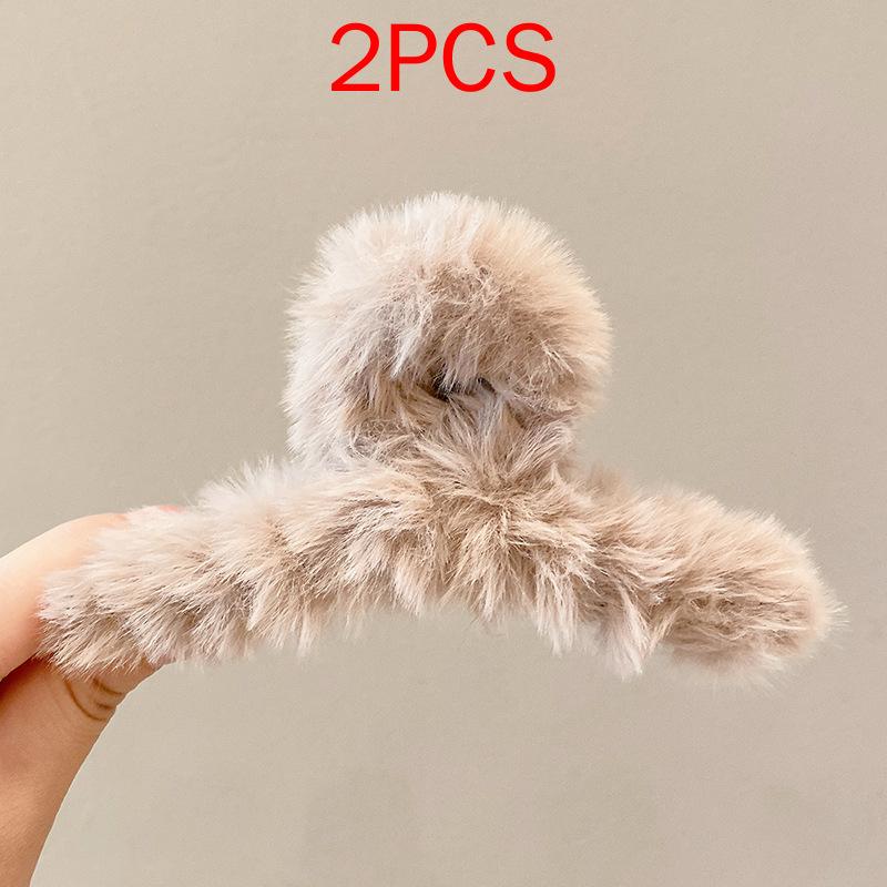 2 шт., комплект головных уборов премиум-класса, новые женские модные зажимы для волос, кофейные, черные, акриловые, большие заколки для волос, зажим для женщин, заколка, аксессуары для волос