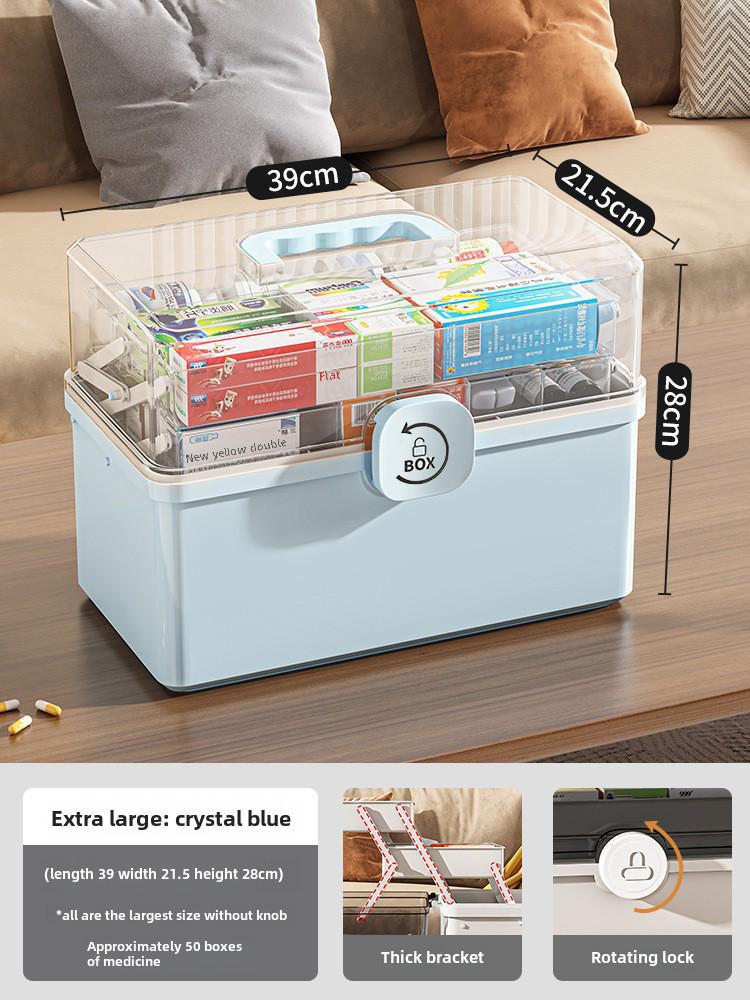 Набор многослойных коробок для хранения лекарств большой емкости